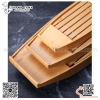 Xuồng nhựa vân gỗ bày sushi, sashimi phong cách mới có ngăn chặn đá và nước có thể tháo rời