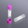 Lọ Vial trữ mẫu đông lạnh 2.0ml, ren ngoài, tiệt trùng, nắp màu tím, ống trong suốt