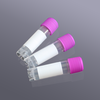 Lọ Vial trữ mẫu đông lạnh 2.0ml, ren ngoài, tiệt trùng, nắp màu tím, ống trong suốt