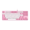 Bàn phím cơ Gaming DAREU EK87 PINK-WHITE (PINK-LED, Blue/ Brown/ Red D switch)