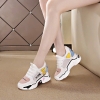 Mã A774: giầy thể thao nữp 8cm tăng chiều cao độn đế phối màu phong cách hàn quốc