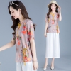 Mã B390: set bộ nữ mùa hè cao cấp quần ống rộng thanh lịch