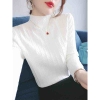 Mã L391: áo thun len nữ cao cấp dệt kim dài tay