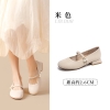 Mã K878: giày đơn nữ cao cấp cao cấp gót thấp miệng nông