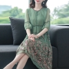 Mã C150: đầm dáng suông che bụng giảm béo