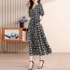 Mã L240: váy đẹp cao cấp chiffon hoa cho nữ cao cấp cao cấp khí chất