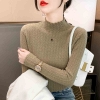 Mã L394: Áo thun nữ cao cấp dài tay cổ cao