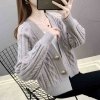 Mã K434: áo khoác len nữ cadigan khoác nhẹ Pc hàn quốc