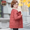 Mã L843: Áo khoác cotton ngắn mùa đông cho mẹ cao cấp mới dành cho phụ nữ cao cấp trung niên