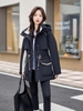 Mã K710: áo khoác nhung parka cotton cho nữ vào mùa đông