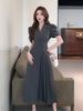 Mã L686: Váy vest không đều váy kiểu Pháp