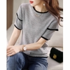 Mã L068 Áo len nữ cao cấp dệt kim băng cổ tròn