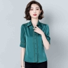 Mã K943: Áo lụa kiểu phương Tây áo sơ mi nữ cao cấp