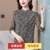 Mã L386: áo sơ mi nữ cao cấp trung niên rộng rãi và thời trang mới dài tay
