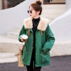 Mã H091: Áo khoác phao nữ lông vũ nhẹ ấm Parker Jiujiang