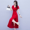 Mã B052C: đầm váy voan nữ thiết kế xẻ tà phong cách hiện đại sang trọng