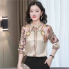 Mã L014: Áo sơ mi lụa nữ cao cấp dài tay