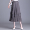 Mã M043: Chân váy midi cạp cao màu đen dành cho nữ