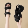 Mã L993: Giày sandal đế xuồng bằng da thật dành cho nữ cao cấp
