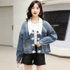 Mã E198: áo khoác nữ ngắn denim Pc phương tây