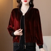 Mã D455: áo khoác nhung Pc phương tây mới