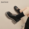 Mã L102 Giày da đế dày nhỏ Daphne tăng chiều cao 8CM kiểu Pháp cho nữ cao cấp