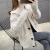 Mã K508: Áo len cardigan xoắn mùa thu đông cho nữ