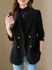 Mã K614: áo khoác cổ vest nữ sang trọng
