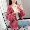 Mã C311: áo len cardigan mùa thu phong cách mới dáng rộng