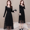 Mã B882: Váy liền thân ren đen sang trọng cao cấp