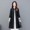 Mã M322: Áo khoác cardigan mỏng nhẹ mùa hè dành cho nữ, dáng lửng, cổ tròn, màu trơn cao cấp