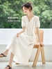 Mã M172: Đầm trắng khoét rỗng kiểu Pháp mùa hè
