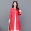 Mã M322: Áo khoác cardigan mỏng nhẹ mùa hè dành cho nữ, dáng lửng, cổ tròn, màu trơn cao cấp