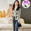 Mã K709: Áo khoác cho nữ áo cardigan kẻ sọc