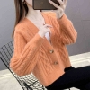 Mã K434: áo khoác len nữ cadigan khoác nhẹ Pc hàn quốc