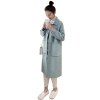 Mã A003 Giá 1430K: Áo khoác nữ dáng dài phiên bản hàn quốc mùa thu đông mới dày dặn cổ búp bê