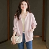 Mã K383: Áo Khoác Nữ Xuân Thu Có Mũ Áo Cardigan Áo Khoác Ngoài