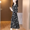 Mã C658: đầm váy dài cổ vuông