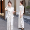 Mã L692: set bộ nữ quần ống rộng sang trọng cao cấp
