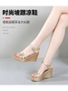 Mã M245: giày cao cấp sandal đế xuồng nữ, kiểu dáng mùa hè mới, chống trơn trượt, chống mài mòn