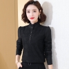 Mã L605: Áo sơ mi ren chiffon nữ cao cấp dài tay