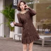 Mã M010: Đầm dài tay thanh lịch dành cho nữ