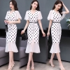 Mã D024: đầm váy nữ cao cấp dáng dài