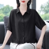 Mã M147: Áo sơ mi nữ bằng cotton và lanh