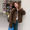 Mã L919: Áo khoác da lộn ngắn Maiard dành cho nữ cao cấp