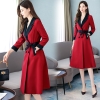Mã E281: Áo khoác nữ mùa thu đông cao cấp dáng dài qua đầu gối