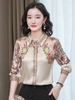 Mã L014: Áo sơ mi lụa nữ cao cấp dài tay