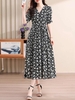 Mã L240: váy đẹp cao cấp chiffon hoa cho nữ cao cấp cao cấp khí chất