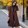Mã L923: Áo khoác dạ cổ bẻ dáng ôm eo thời trang thu đông cho nữ cao cấp dáng dài