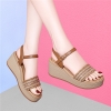 Mã L991: Giày nữ cao cấp mùa hè sandal đế dày bằng da thật